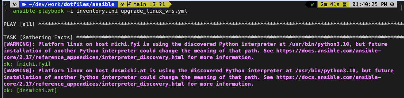 Ansible with ansible_python_interpreter on Ubuntu targets: /bin/sh: 1 ...